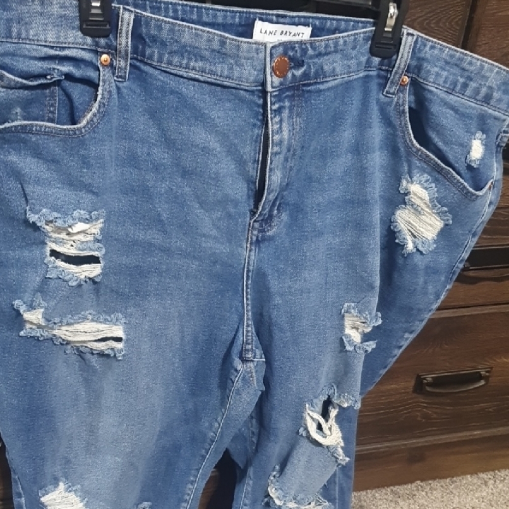 Lane Bryant Ripped Denim Jeans